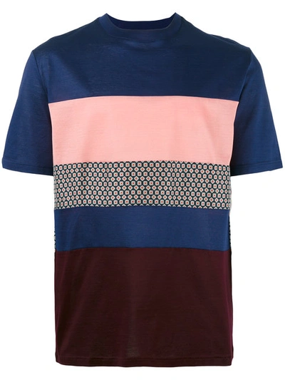 Lanvin Mix Fabric Panel T-shirt | ModeSens