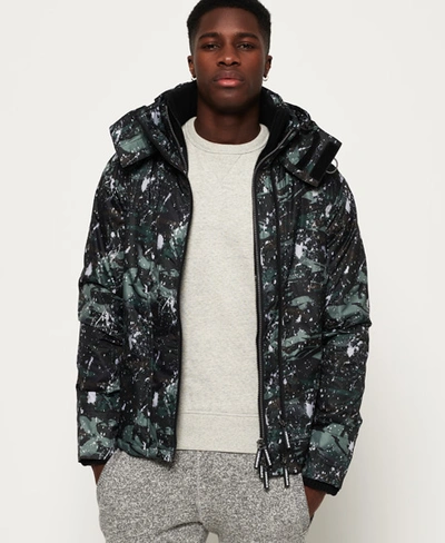 Superdry Pop Zip Print Hooded Arctic Sd- Windcheater Jacket In Dark Grey |  ModeSens