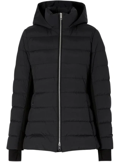 Burberry Newbridge Hooded Down Puffer Jacket In Black