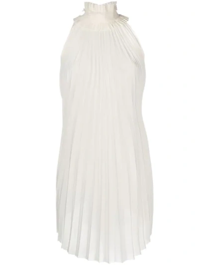 Haider Ackermann Pleated Silk Blouse In White