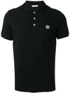 Moncler Classic Polo Shirt In Black