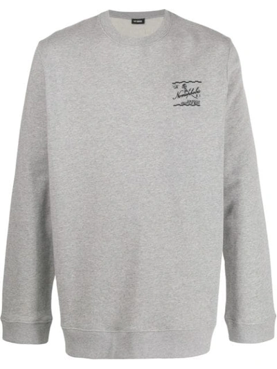 Raf Simons Nomophobia Relaxed-fit Sweatshirt In Grey Mel