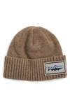 Patagonia Brodeo Wool Stocking Cap In Ash Tan