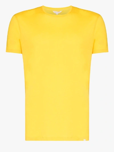 Orlebar Brown Round Neck T-shirt In Yellow