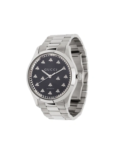 Gucci Silver Tone G-timeless Stainless Steel Watch