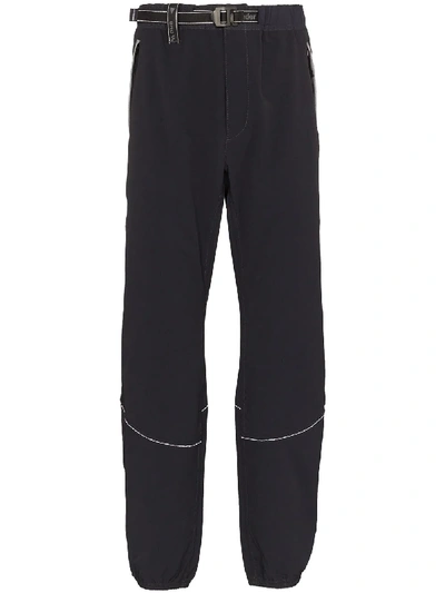 And Wander Belted-waist Technical Trousers In Black