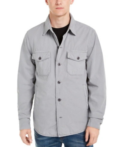 Lucky Brand Men's Lined Shirt-jacket In Frost Grey