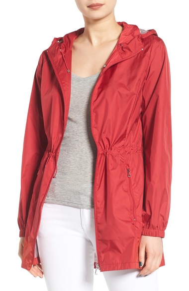 calvin klein packable rain jacket