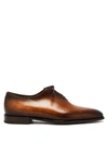 Berluti Alessandro Demesure Leather Oxford Shoes In Tonal Brown
