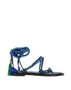 Philosophy Di Lorenzo Serafini Toe Strap Sandals In Green