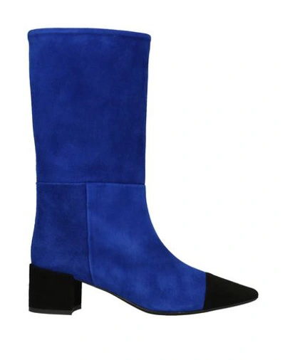 Anna F Knee Boots In Bright Blue