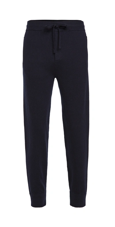 Vince Relaxed Slim Fit Wool Blend Trouser Trousers In Blue