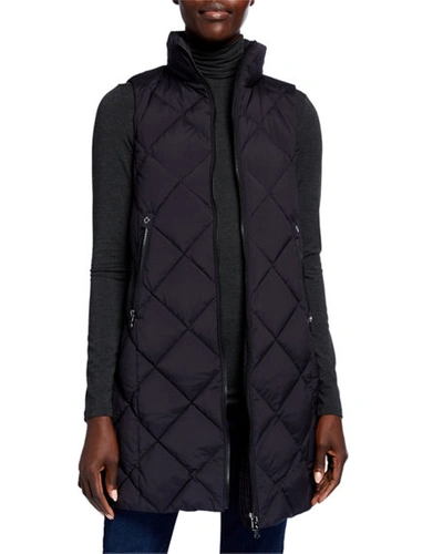 Bogner Tasia Water-repellent Quilted Vest In Black