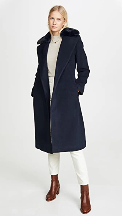 Club Monaco Baylee Coat In Navy