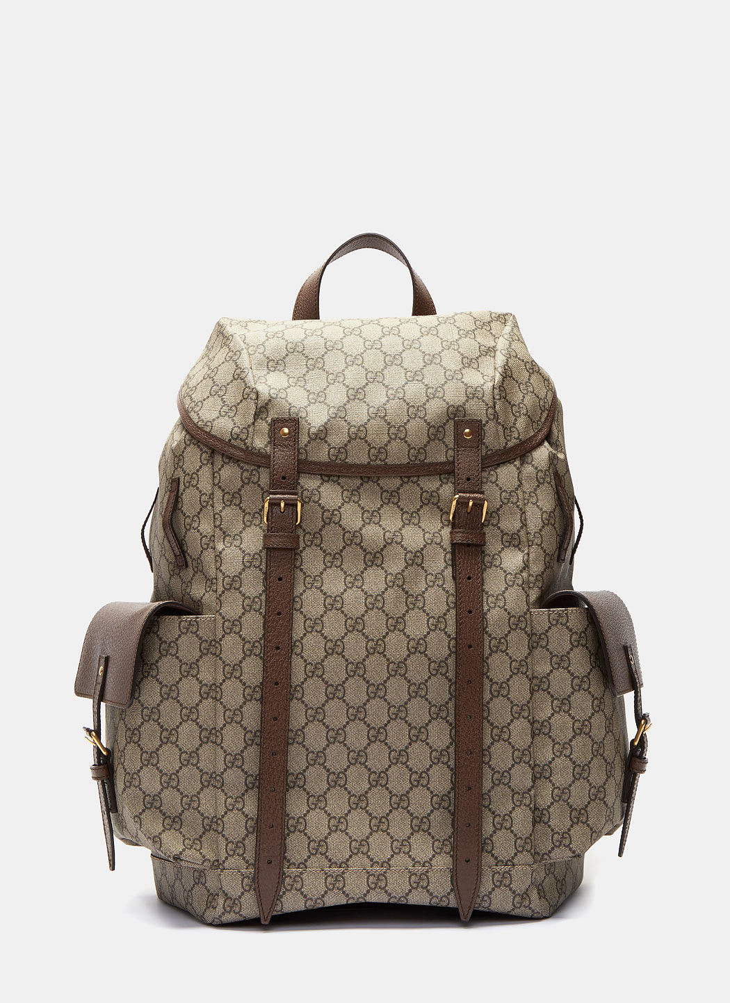 Gucci Men's Neo Vintage Gg Supreme Print Backpack In Brown | ModeSens