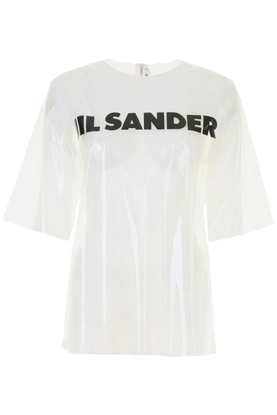 Jil Sander Logo Plexi T-shirt In Black