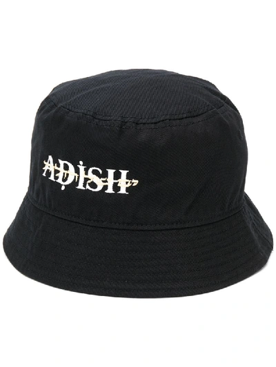 Adish Black Bucket Hat Arabic In Multi Black