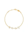 Anni Lu 18k Gold-plated Emmanuelle Pearl Bracelet In Neutrals