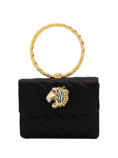 Gucci Broadway Quilted Ring Top Handle Bag In Black