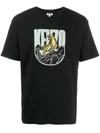 Kenzo Graphic Print T-shirt In Black