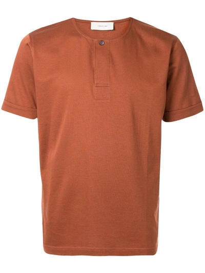 Cerruti 1881 Short Sleeves Buttoned T-shirt In Brown