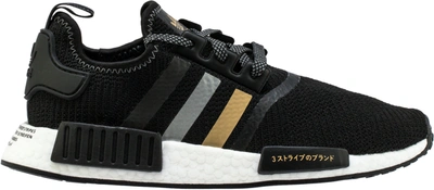Pre-owned Adidas Originals  Nmd R1 Shoe Palace Black And Gold In Black/gold-crimson-black