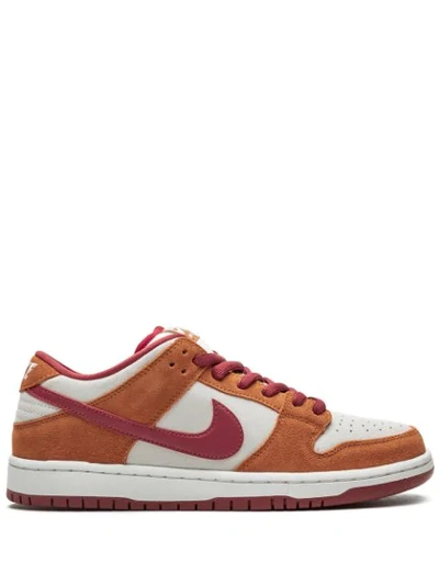 Nike Sb Dunk Low Pro Sneakers In Orange