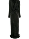 Philipp Plein Crystal Embellished Gown In Black