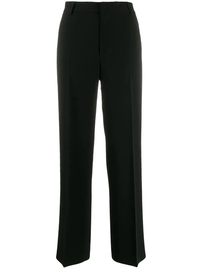 Filippa K Hutton Straight-leg Trousers In Schwarz