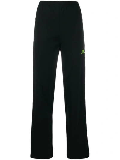 Balenciaga High-rise Track Pants In Black