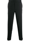 Filippa K Terry Pressed-crease Slim-cut Trousers In Grau