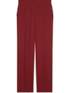 Gucci Straight-leg Tailored Trousers In Red