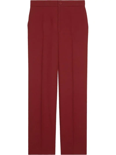 Gucci Straight-leg Tailored Trousers In Red