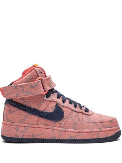 Nike Air Force 1 High Trainers In Pink