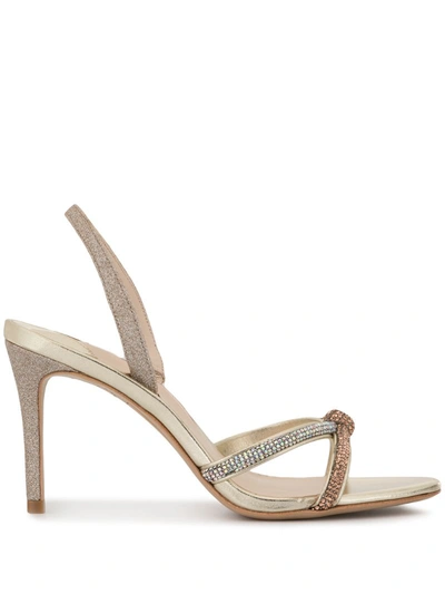 Sophia Webster Giovanna Crystal-embellished Sandals In Gold