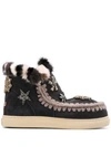 Mou Eskimo Crystal Stars Boots In Offb Off Black