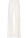 Paula Knorr Flared Style Trousers In White