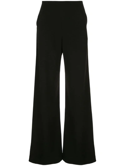 Paula Knorr Flared Style Trousers In Black