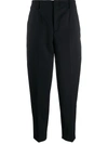 Filippa K Karlie Cropped Tapered Trousers In Grey