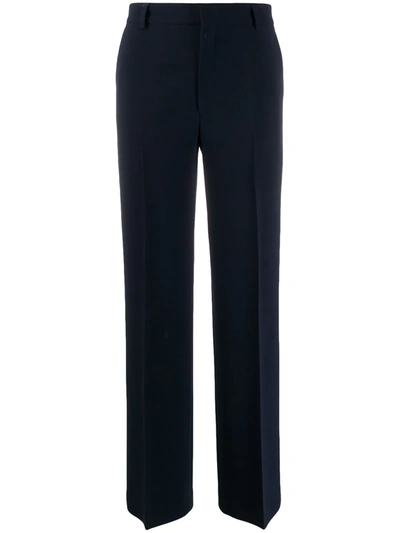 Filippa K Hutton Straight-leg Trousers In Blue