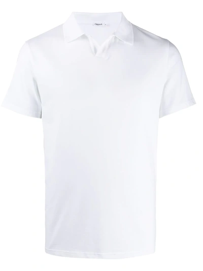 Filippa K Fitted Buttonless Polo Shirt In White
