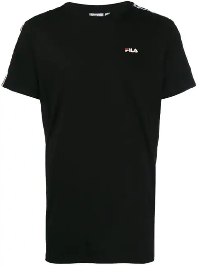 Fila Logo Print Band T-shirt In Black
