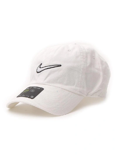 Nike Heritage 86 Essential Swoosh Hat In White