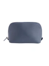Royce New York Leather Cosmetic Bag In Navy Blue