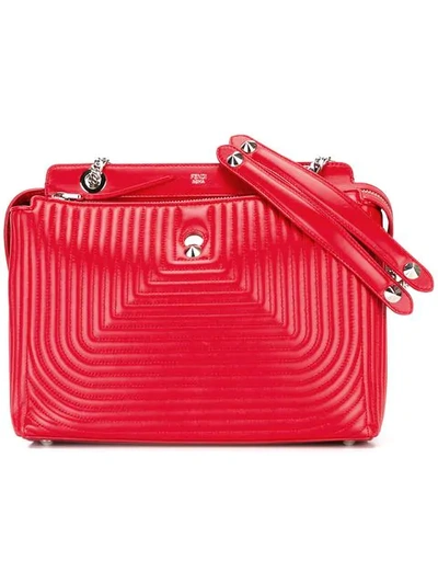 Fendi Dotcom Click Shoulder Bag - Red