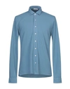 Gran Sasso Shirts In Slate Blue