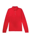 Mp Massimo Piombo Polo Shirts In Red