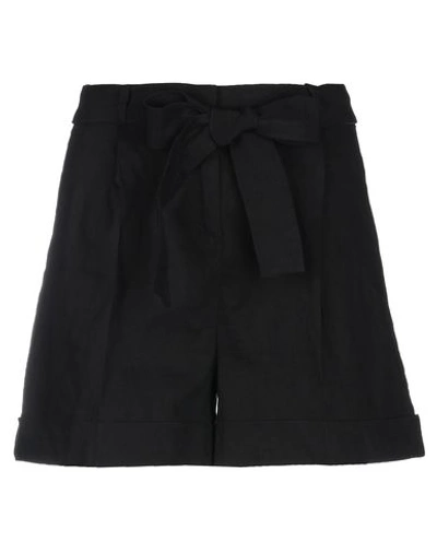 Pinko Woman Shorts & Bermuda Shorts Black Size 10 Linen, Viscose, Elastane In Black