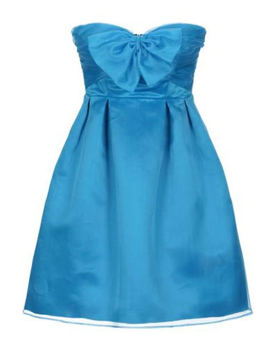 Pinko Short Dresses In Blue