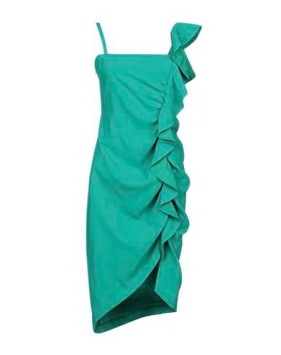 Pinko Midi Dresses In Green